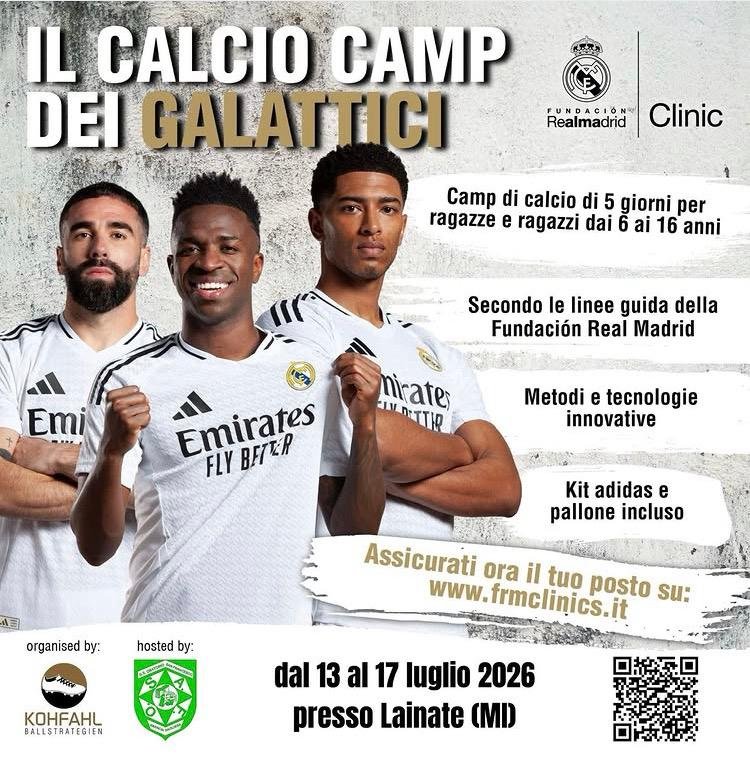 Scopri di più sull'articolo O.SA.F. ospita il Real Madrid Clinic: cinque giorni di calcio, metodo e divertimento